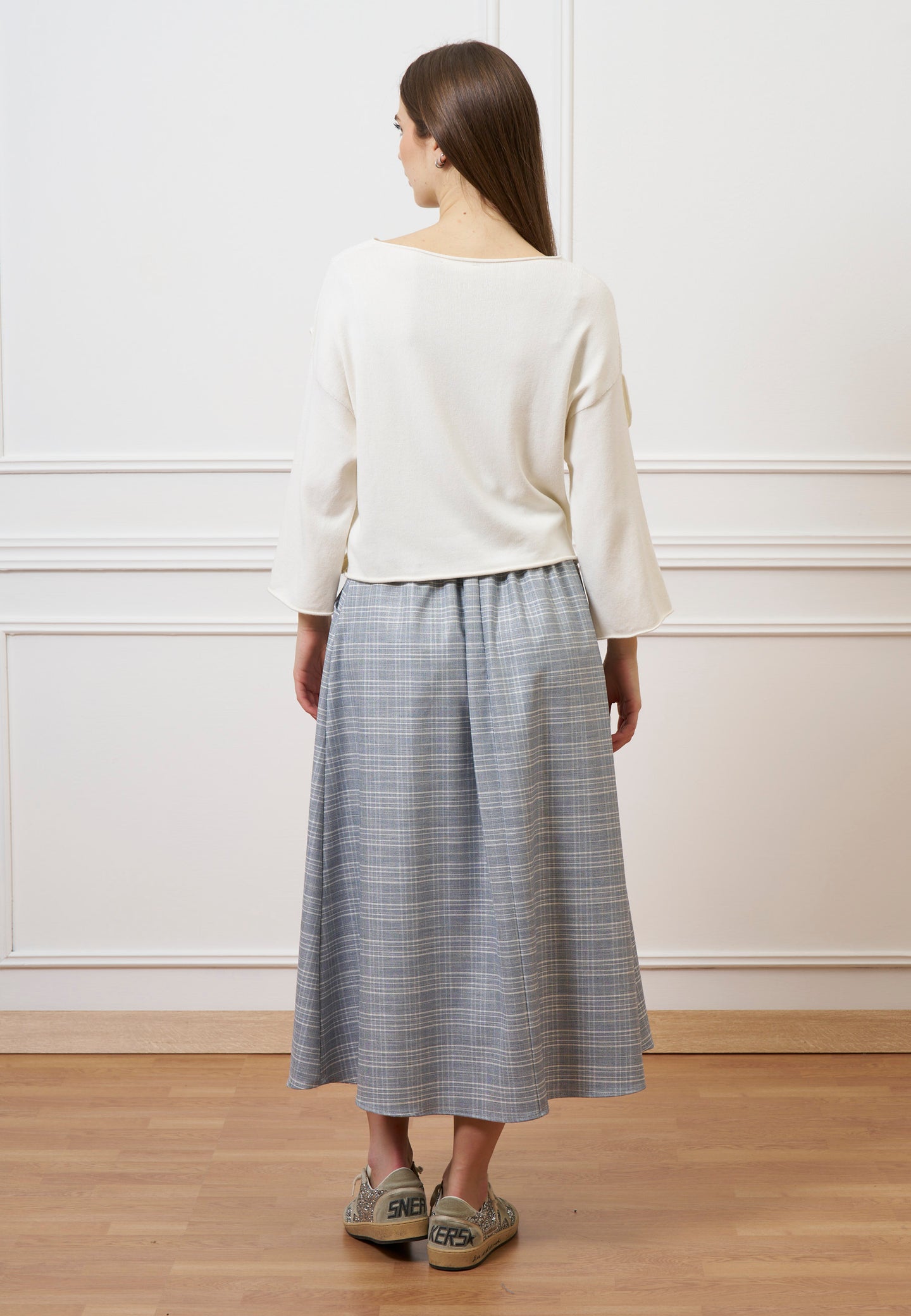 Gonna midi a quadri - JEANS