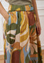 Gonna midi stampata floreale - MULTICOLOR
