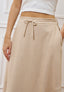 Gonna midi asimmetrica - BEIGE
