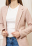 Giacca aperta jersey bouclè - ROSA