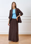 Giacca sfoderata con coulisse - MARRONE