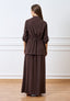 Giacca sfoderata con coulisse - MARRONE