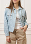 Giacca over in tweed con paillettes - CELESTE