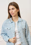 Giacca over in tweed con paillettes - CELESTE