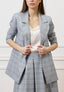 Giacca doppiopetto a quadri - JEANS