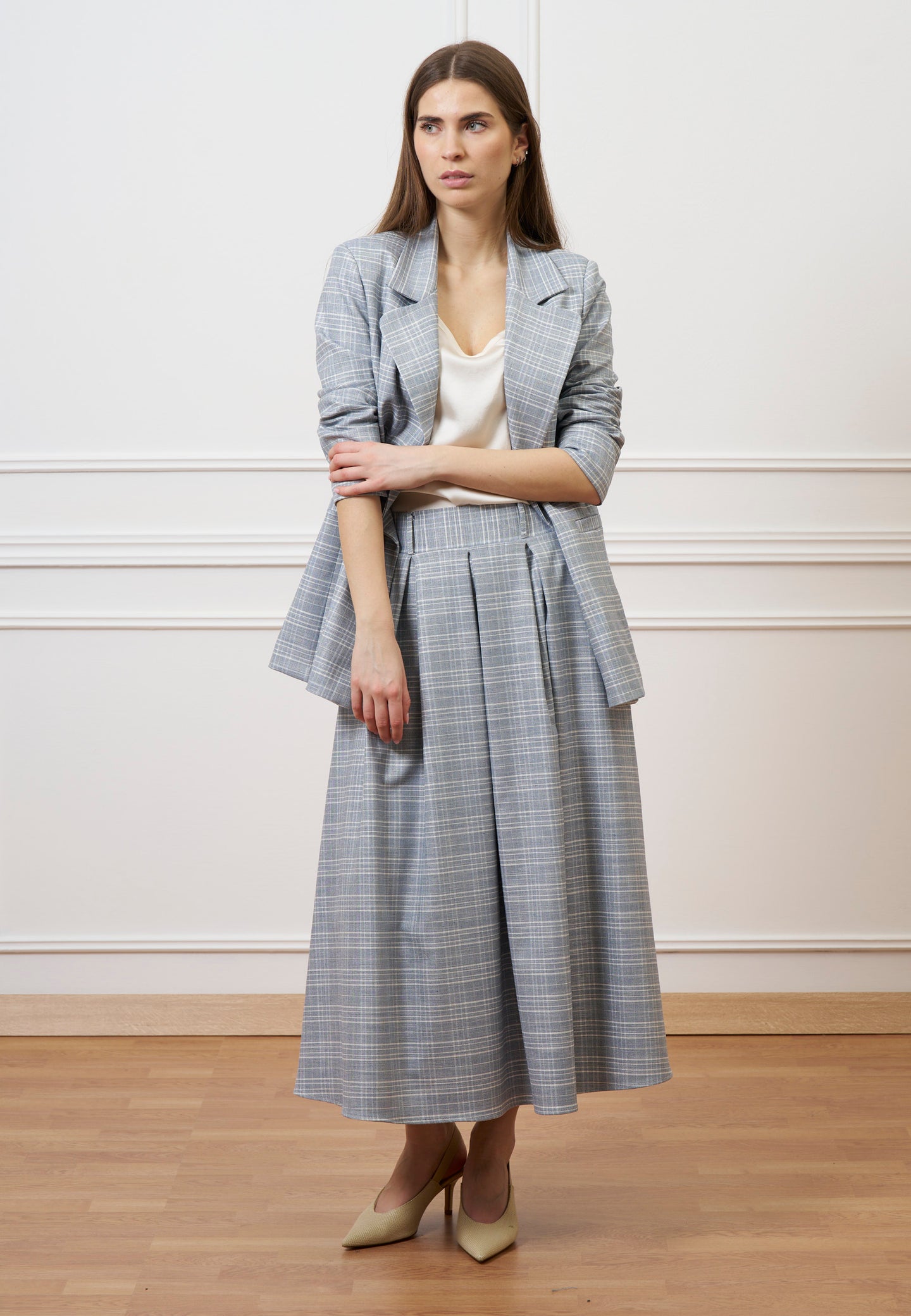 Giacca doppiopetto a quadri - JEANS