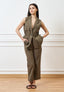 Giacca smanicata con tasconi - MILITARE