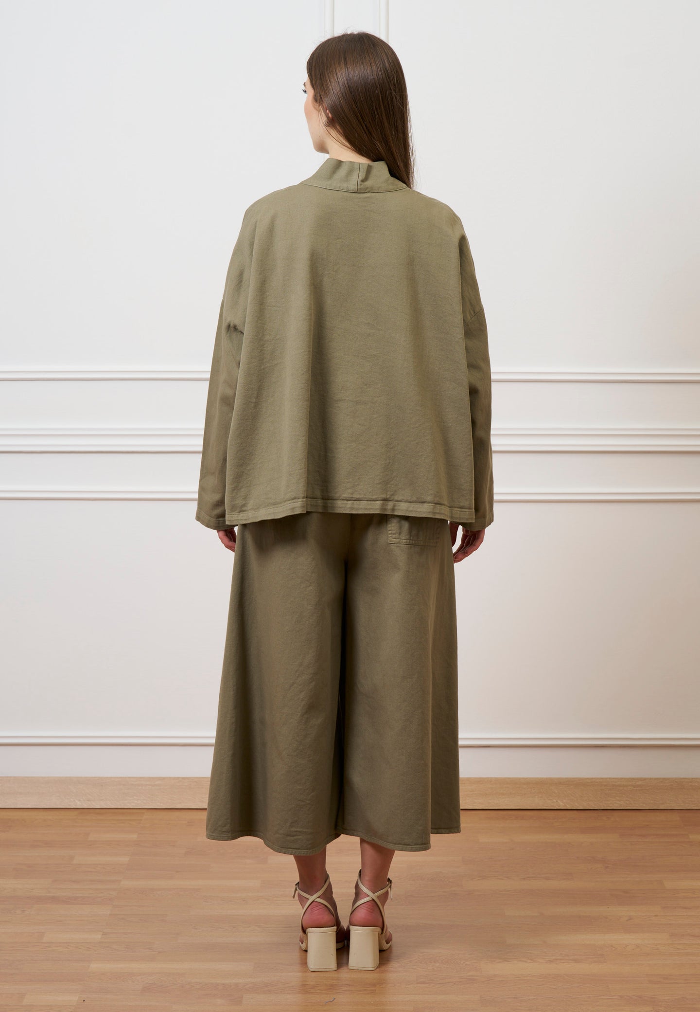 Giacca caban in gabardina - MILITARE