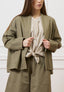 Giacca caban in gabardina - MILITARE