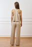 Gilet over con scollo a V - BEIGE