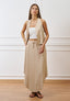 Gilet over con scollo a V - BEIGE