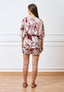 Giacca kimono fantasia - BORDEAUX