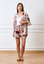 Giacca kimono fantasia - BORDEAUX