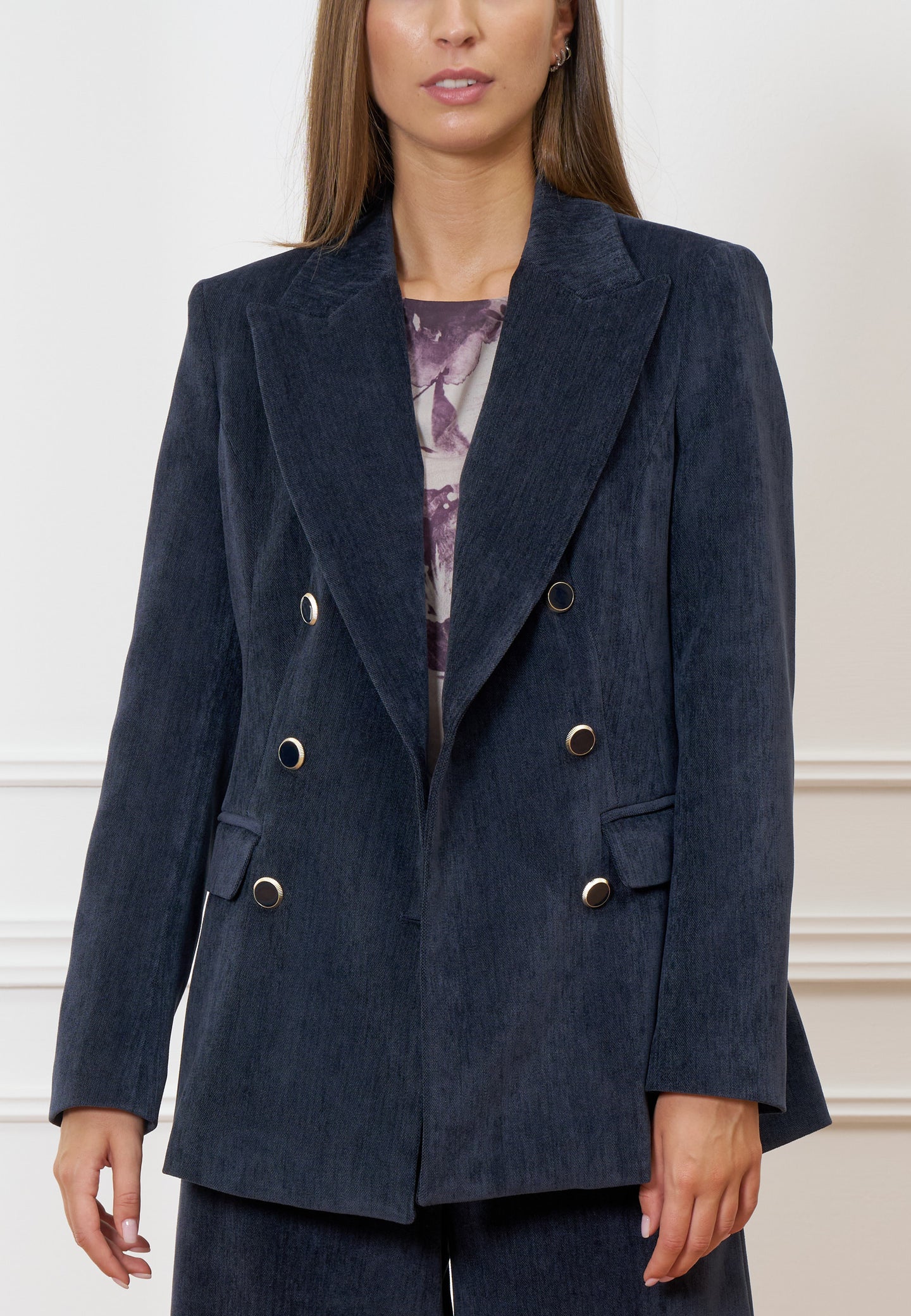 Giacca doppiopetto in velluto