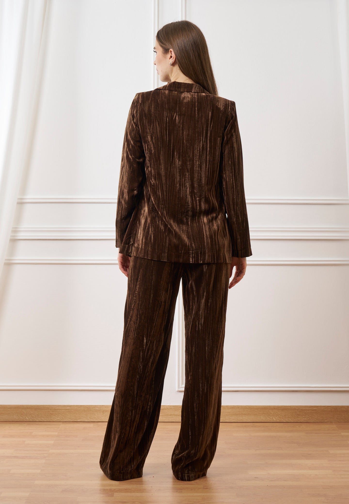 Giacca in velluto martellato