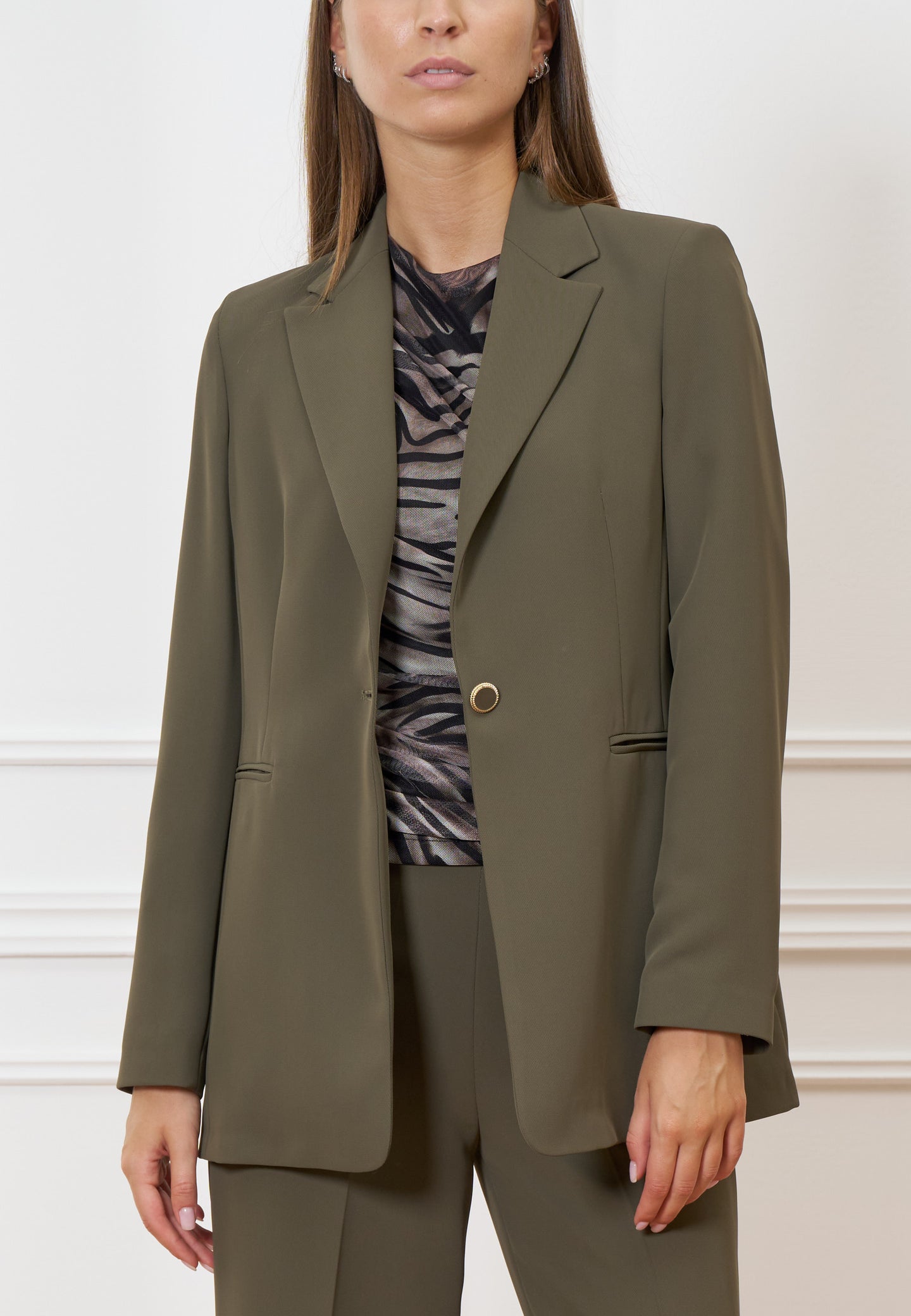 Giacca monopetto fluida