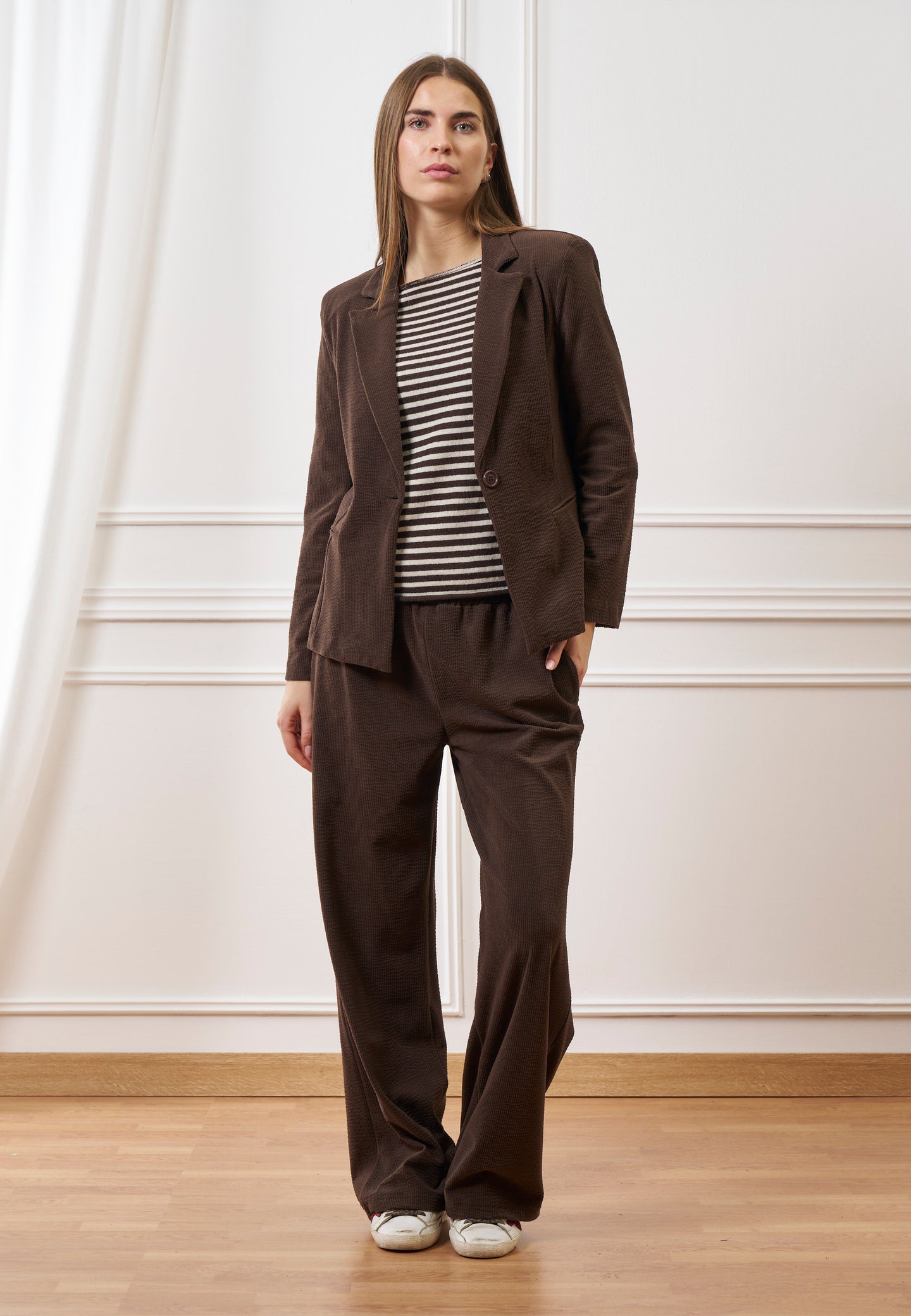 Giacca monopetto in velluto a coste