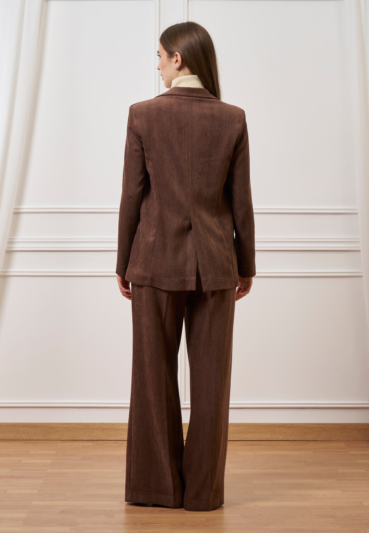 Giacca monopetto in velluto