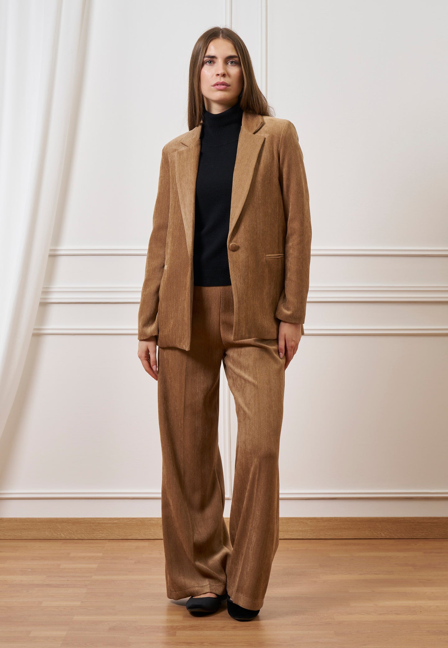 Giacca monopetto in velluto