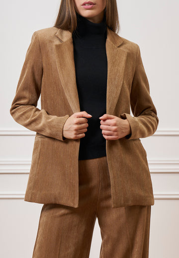 Giacca monopetto in velluto