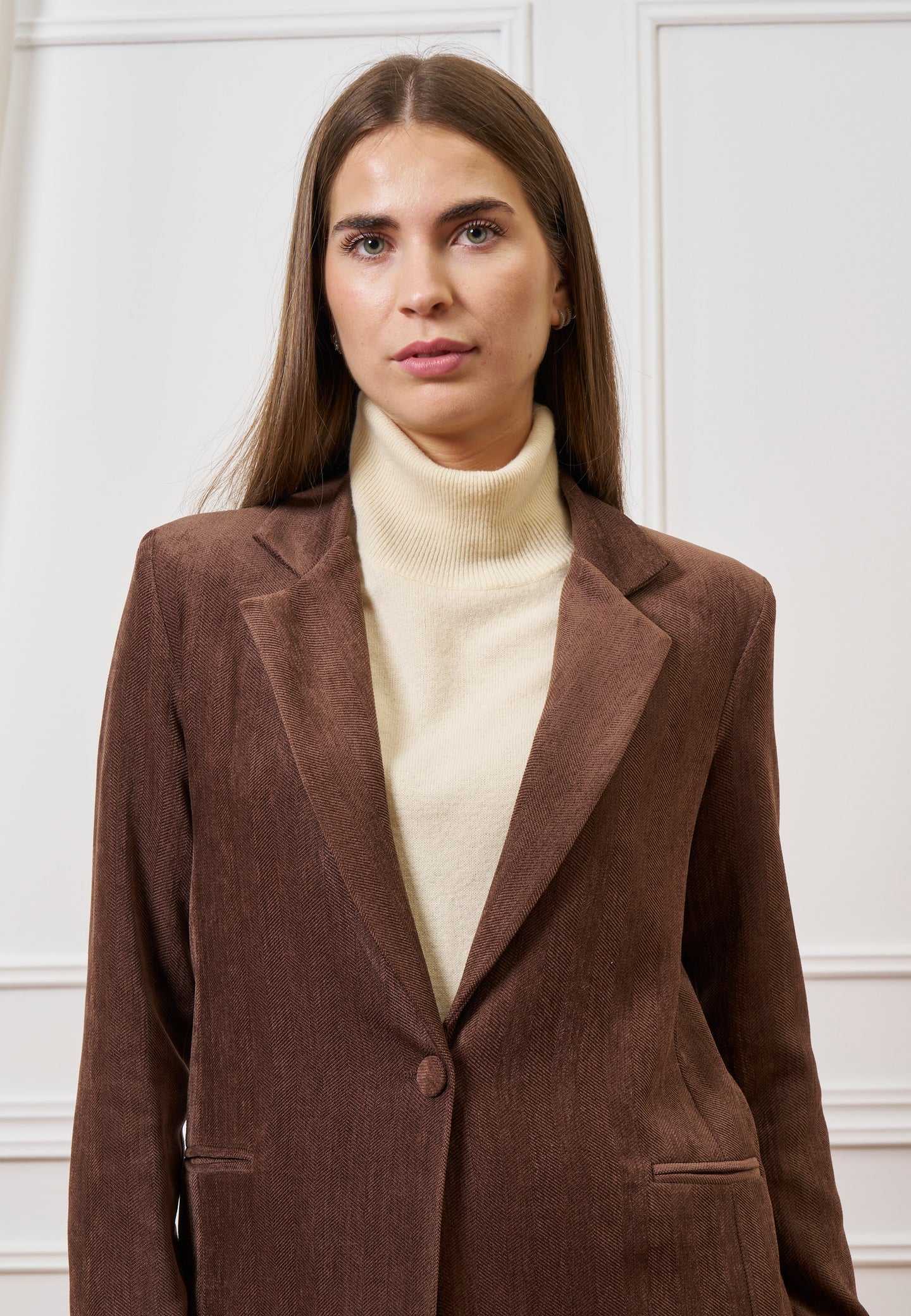 Giacca monopetto in velluto