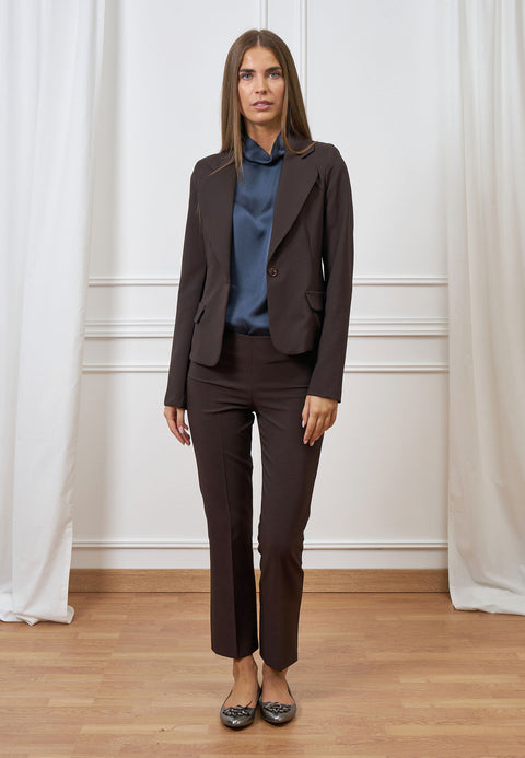 Giacca sfiancata monopetto