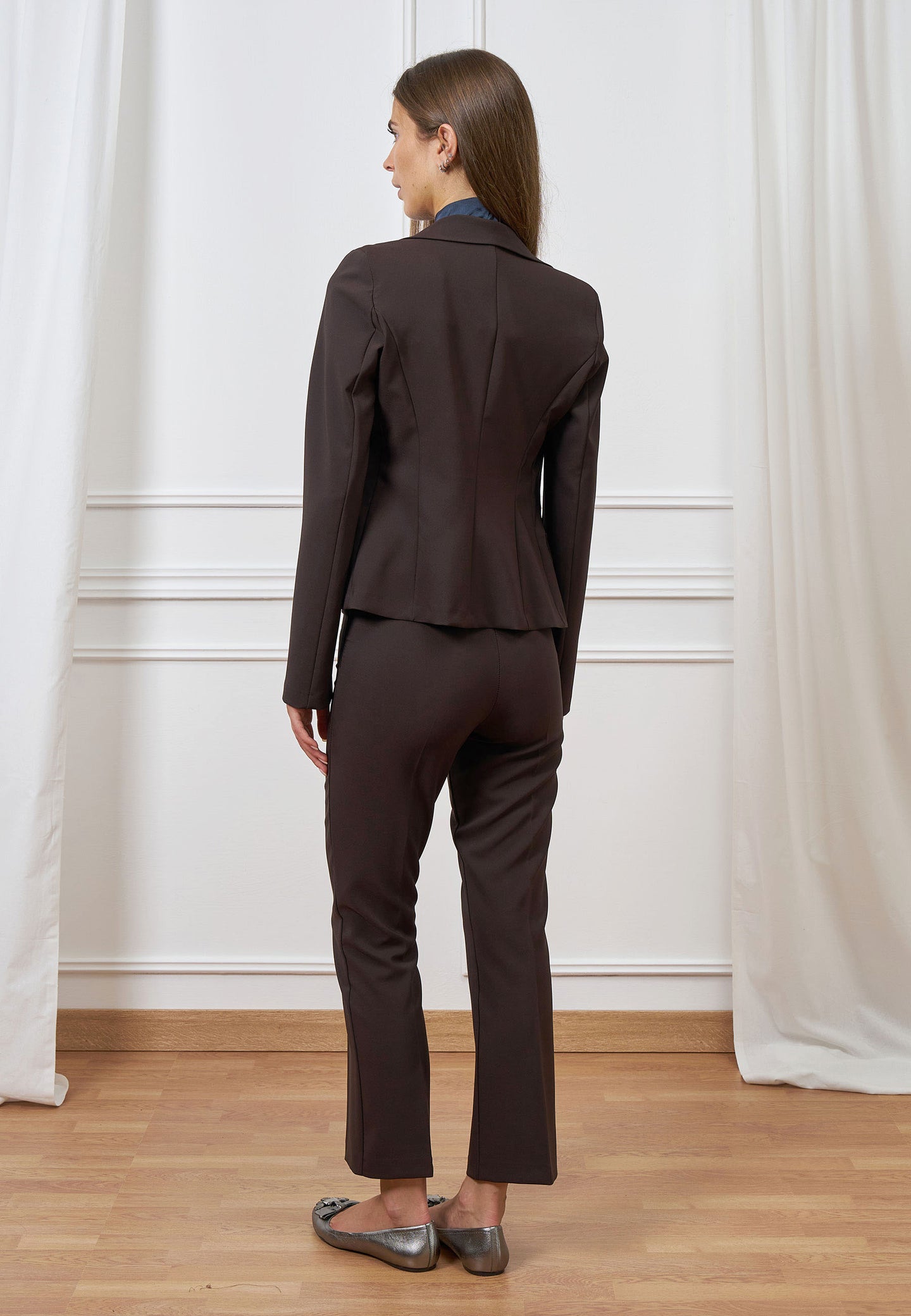 Giacca sfiancata monopetto