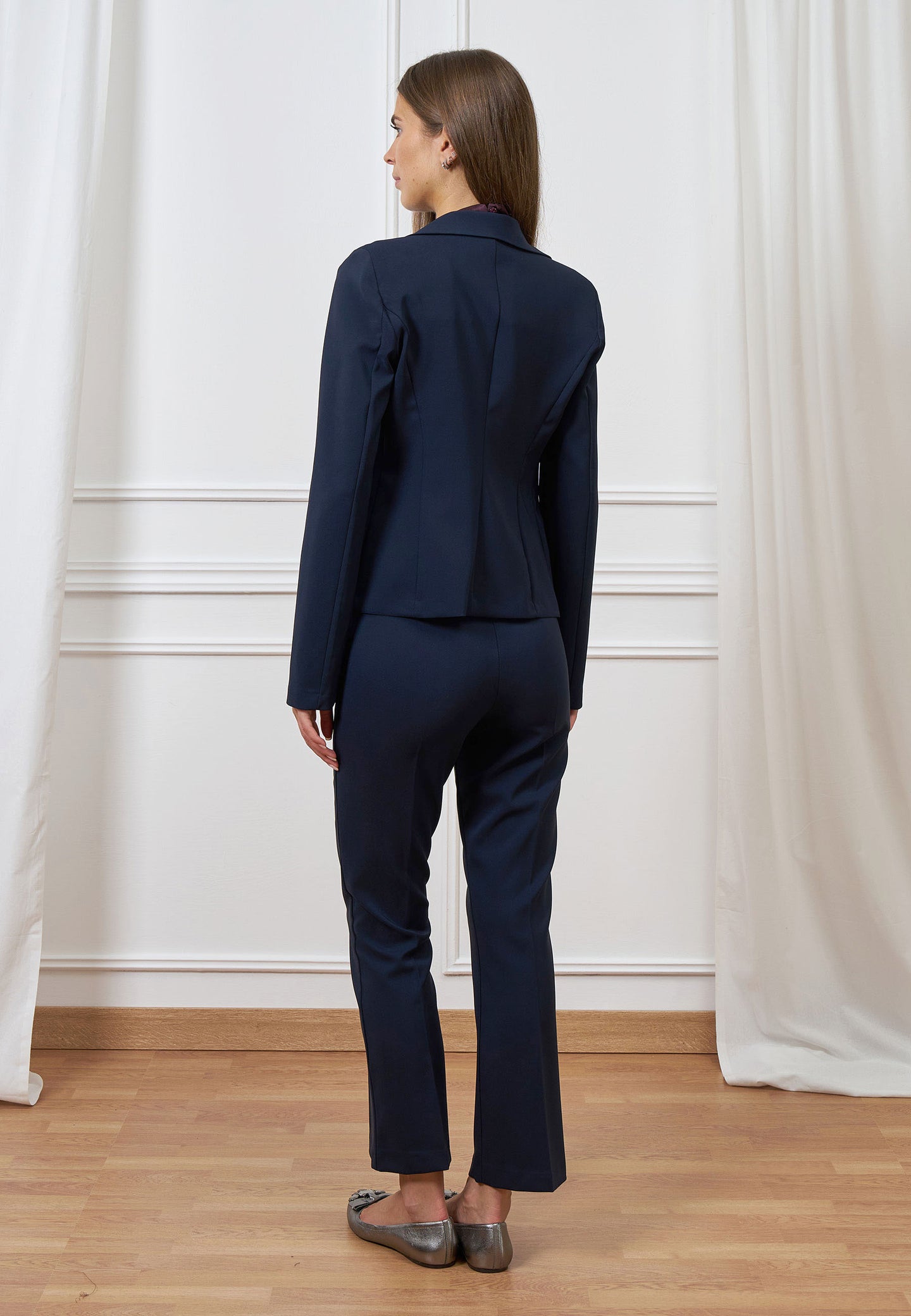 Giacca sfiancata monopetto