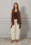 Gilet con inserto in pizzo