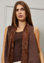 Gilet con inserto in pizzo