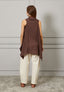 Gilet con inserto in pizzo