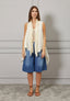 Gilet con inserto in pizzo