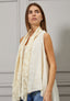 Gilet con inserto in pizzo
