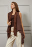 Gilet con inserto in pizzo