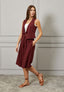 Gilet misto lino con laccio