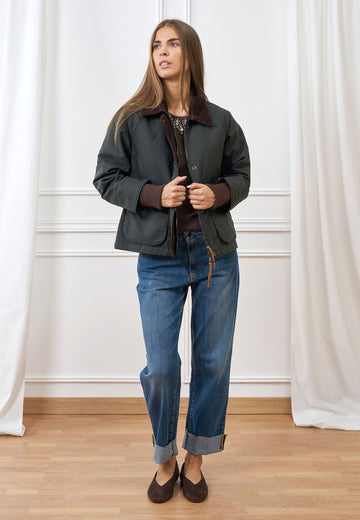 Giubbino corto profili a costine