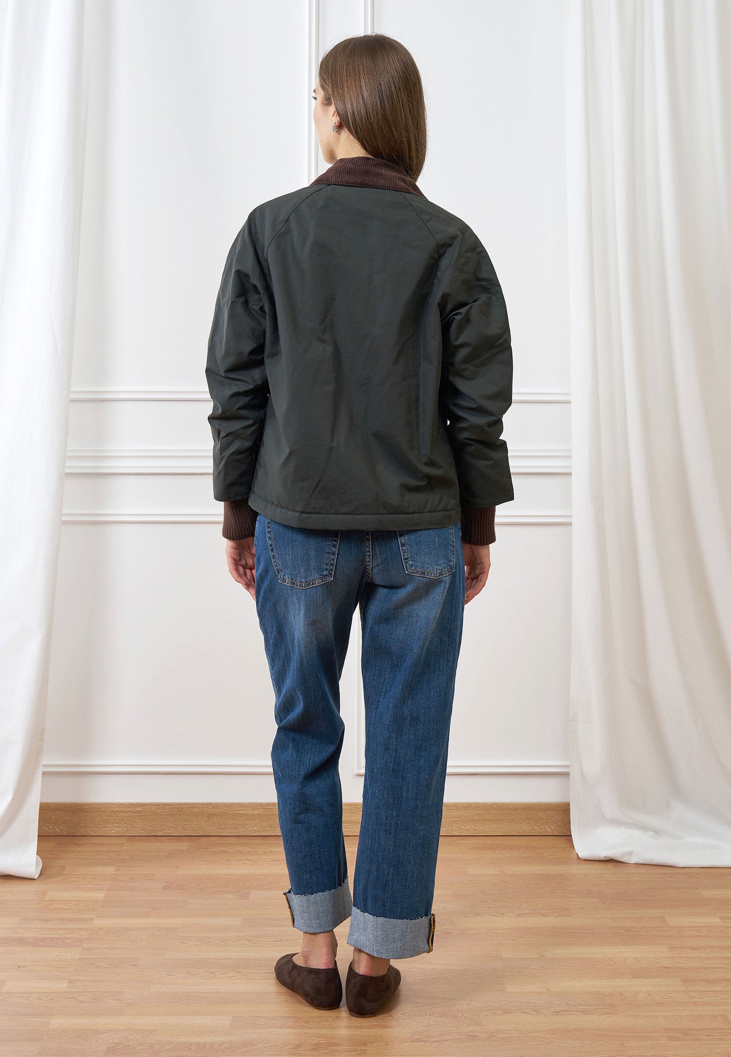 Giubbino corto profili a costine