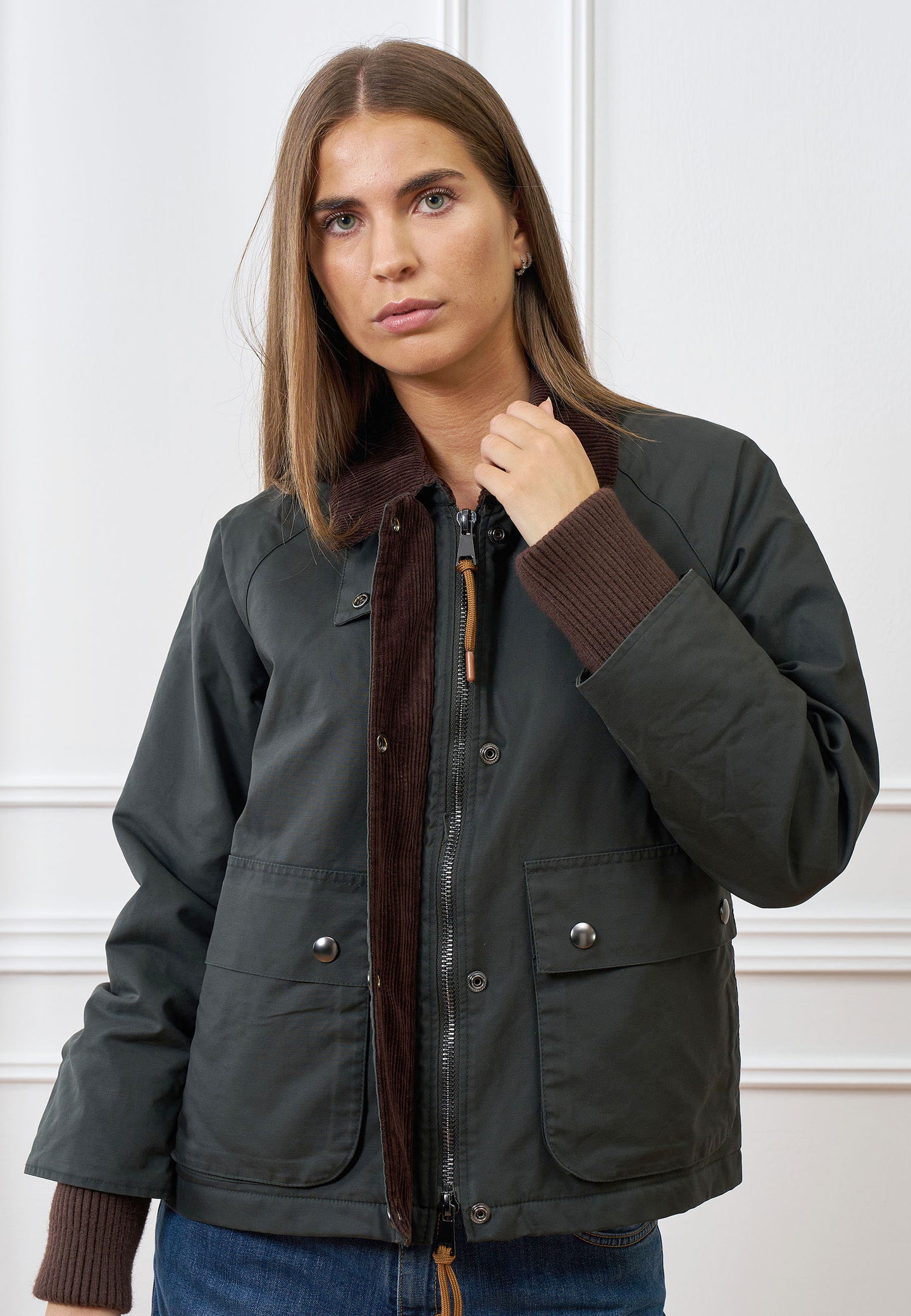 Giubbino corto profili a costine