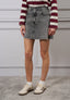 Gonna corta in denim