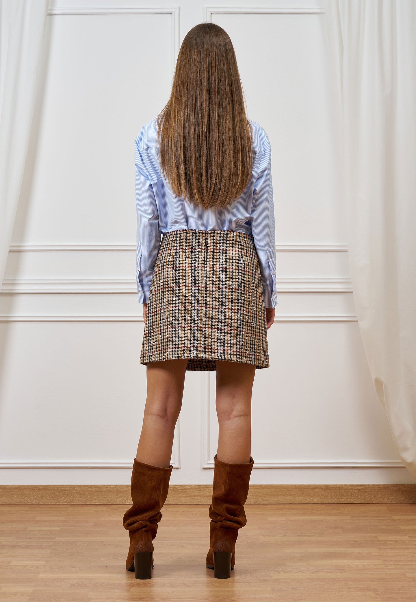 Gonna corta pied de poule