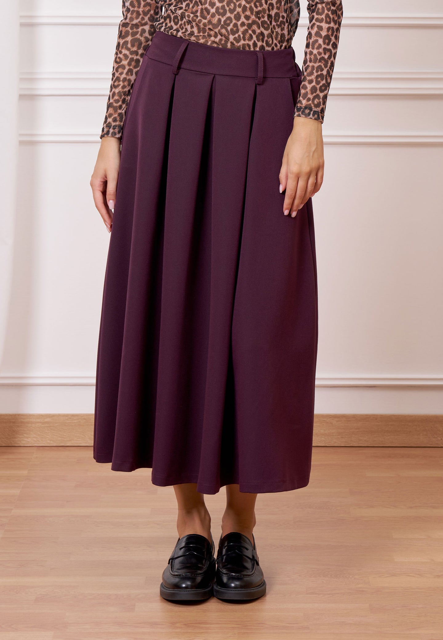 Gonna midi pinces tasche