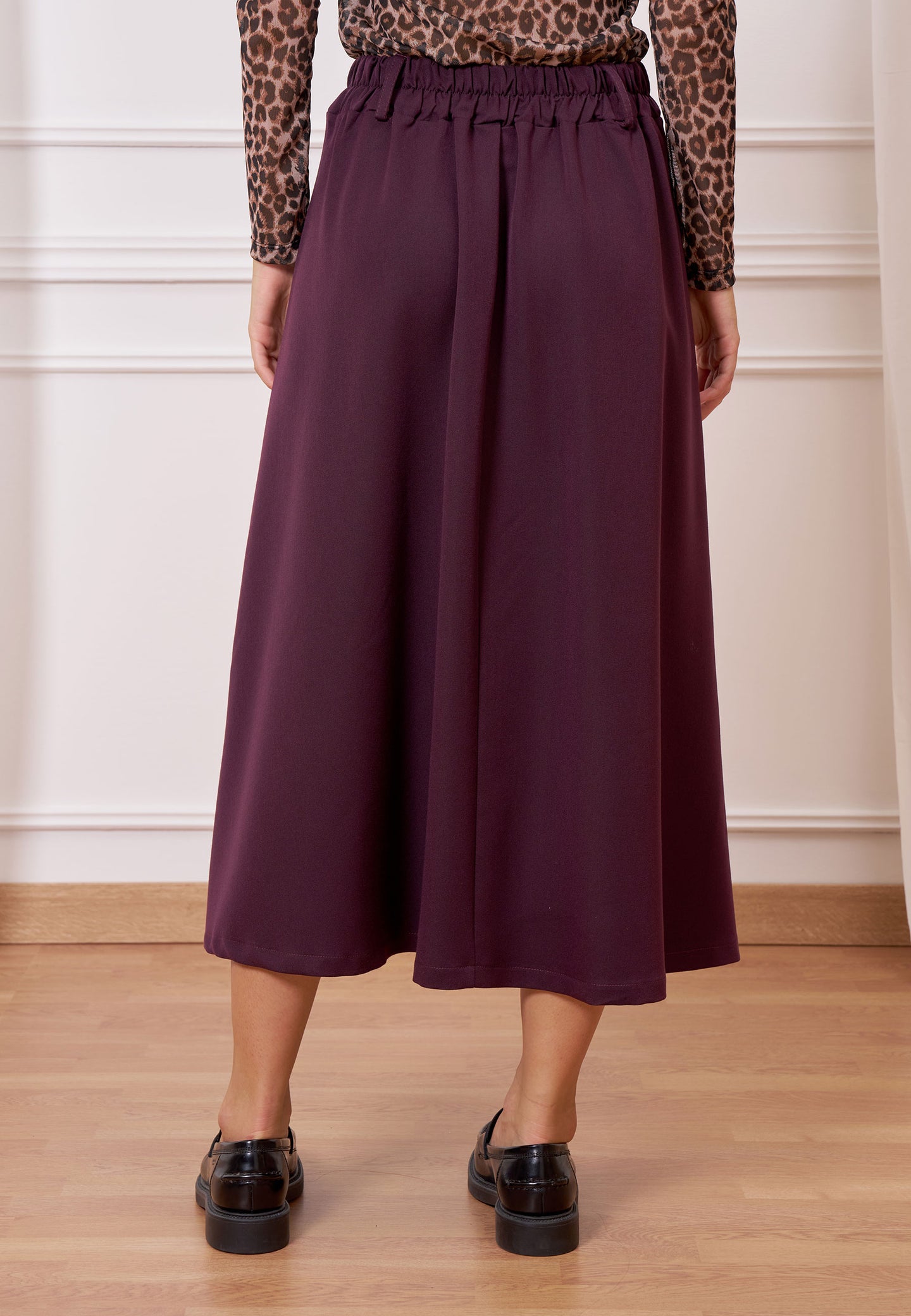 Gonna midi pinces tasche