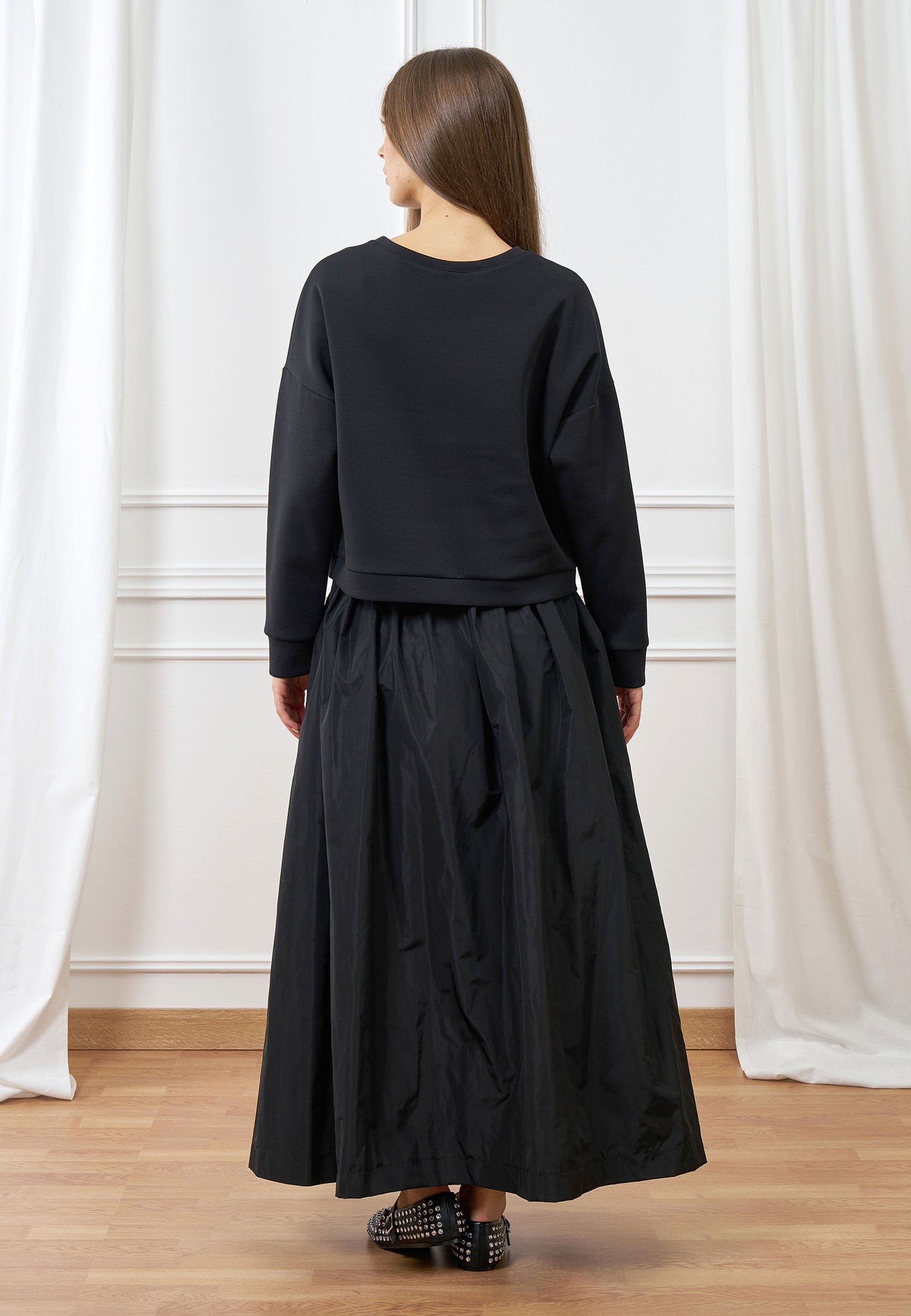 Gonna lunga taffetà