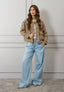 Jeans ampio con coulisse