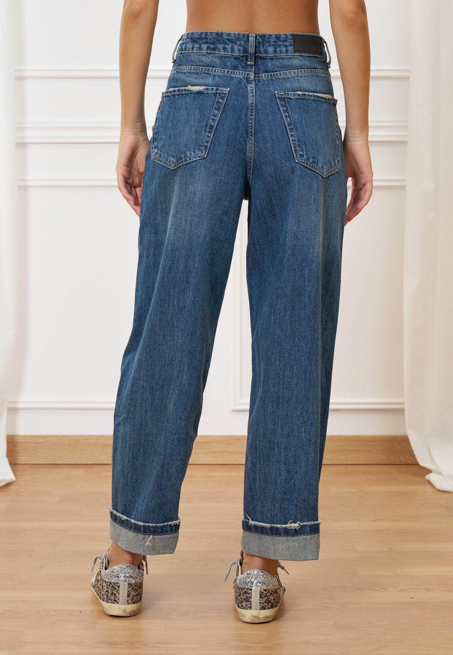 Jeans balloon vita alta