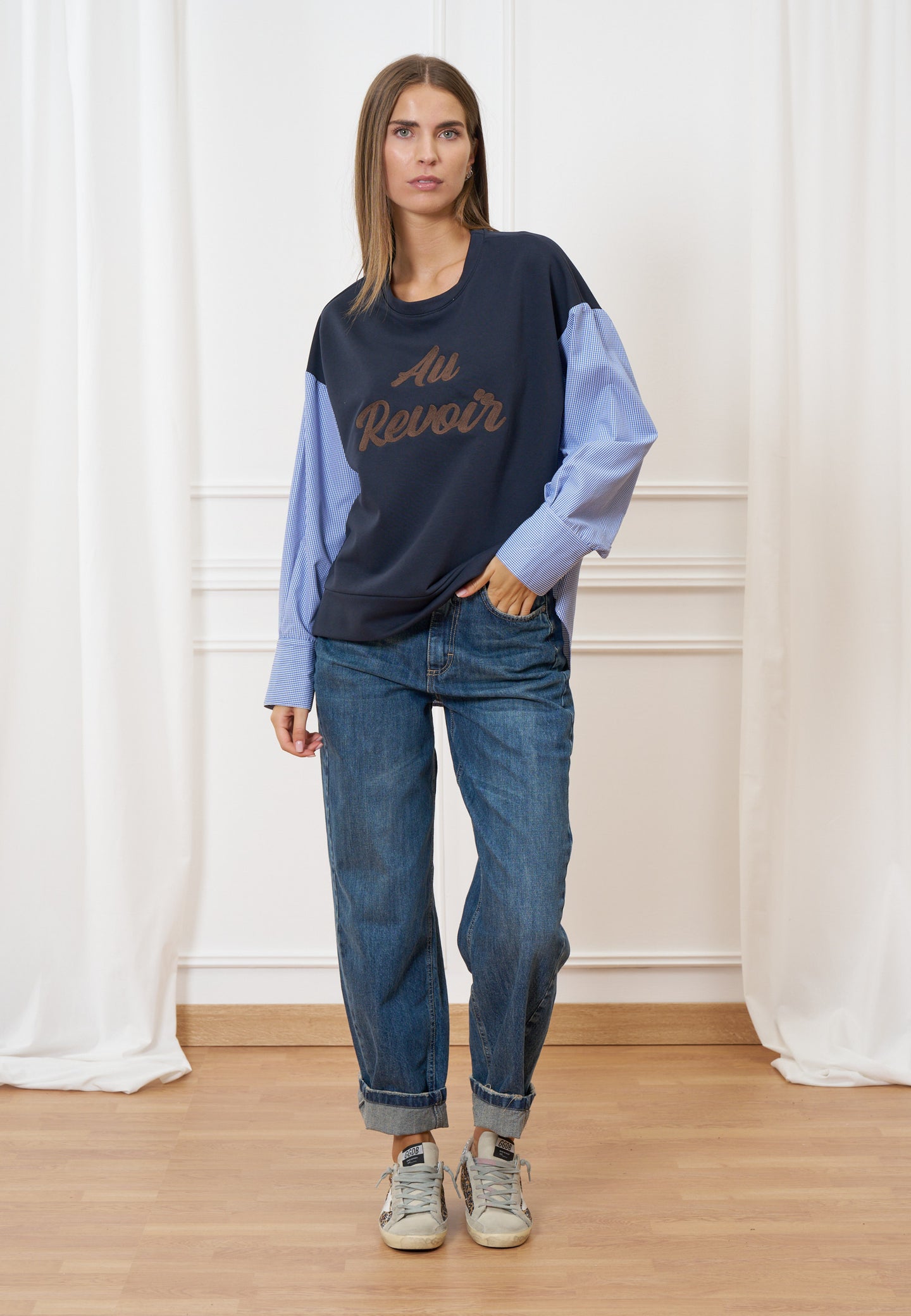 Jeans balloon vita alta