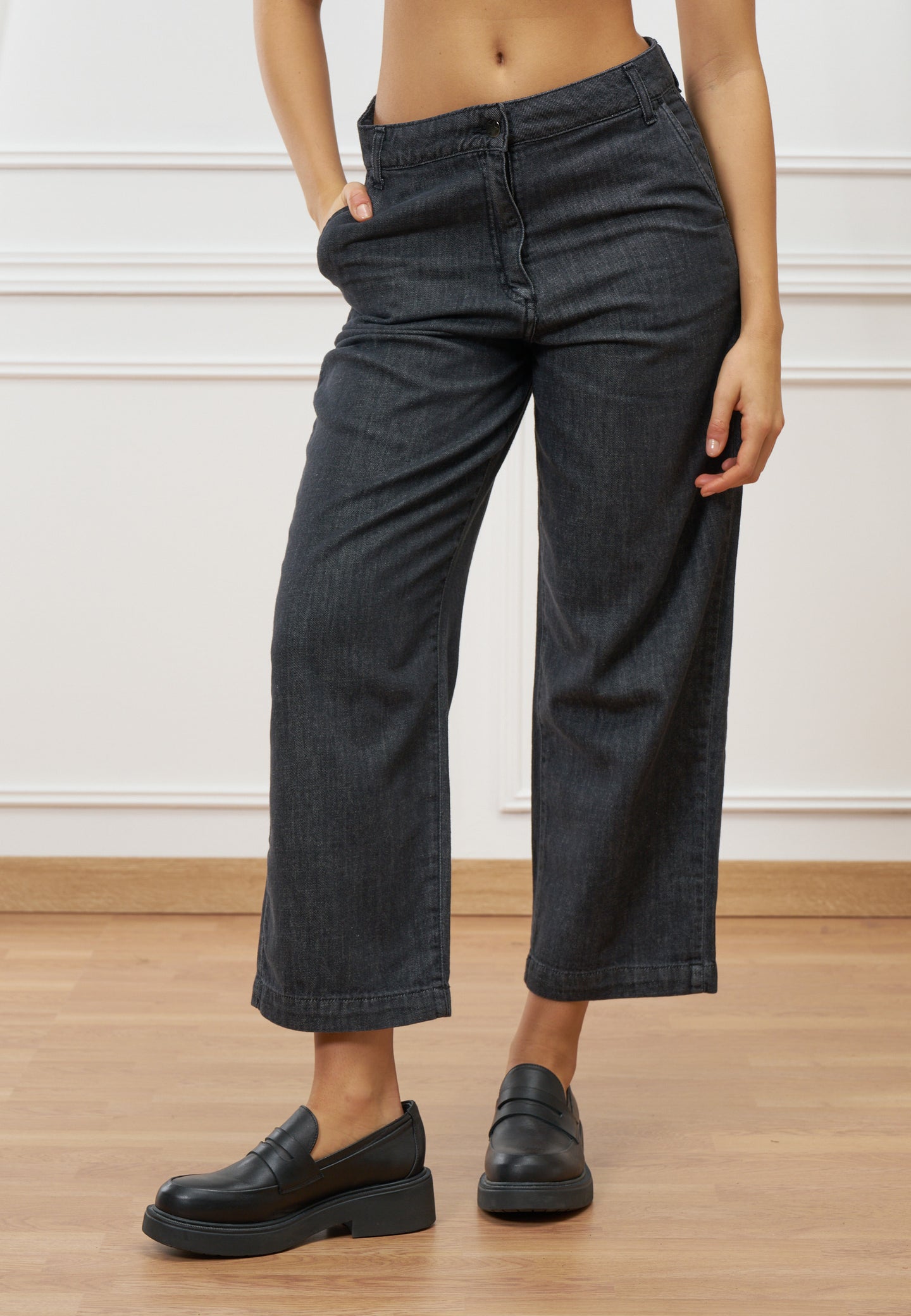 Jeans dritti alla caviglia