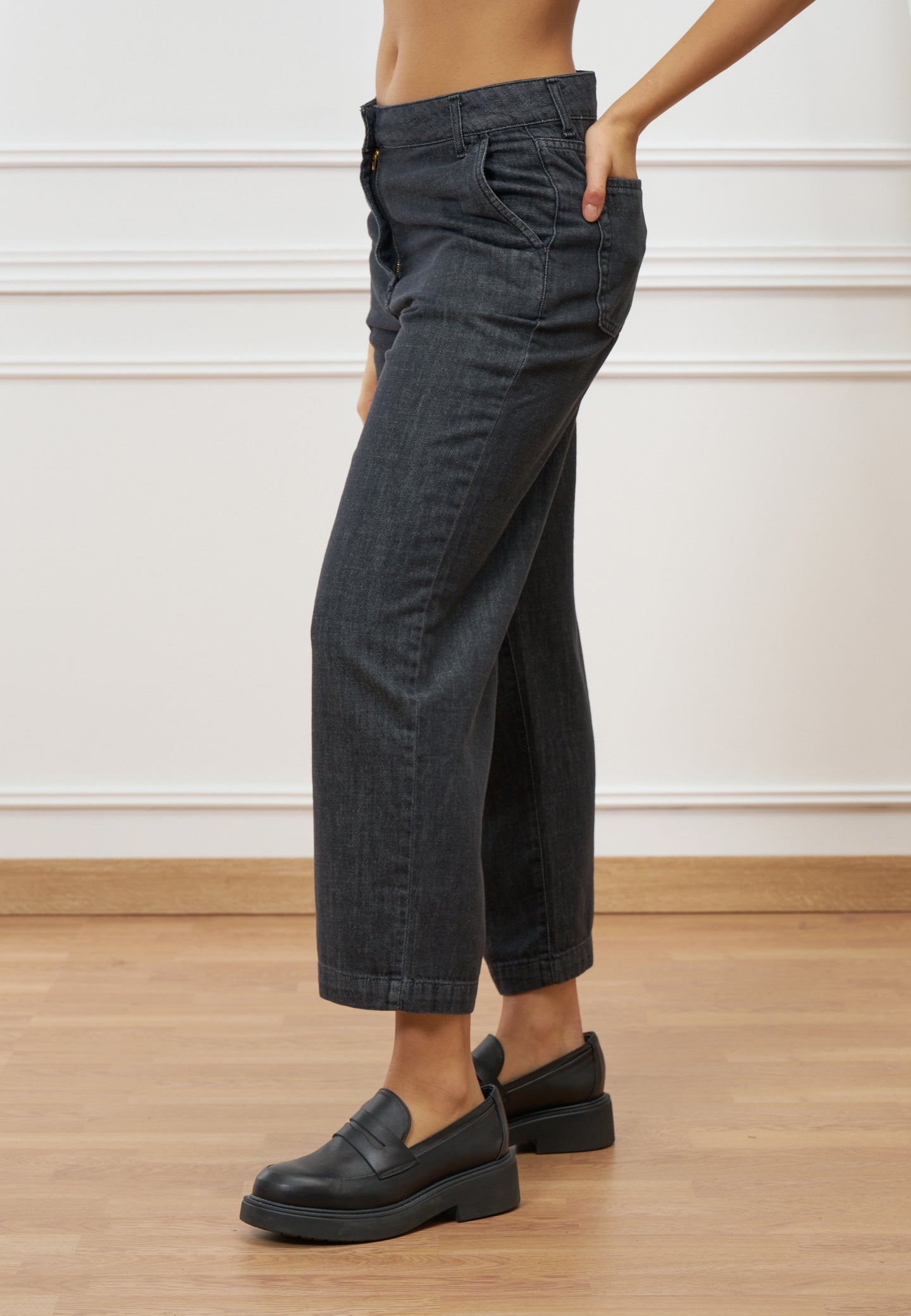 Jeans dritti alla caviglia