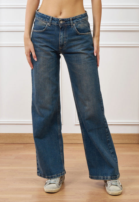 Jeans dritti vita alta