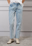 Jeans dritto vita alta